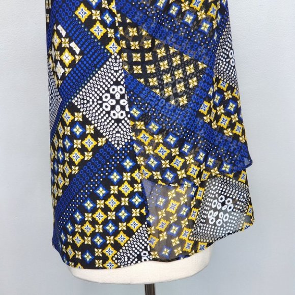 Roz & Ali Moroccan Mama Mixed Media Sleeveless Summer Layered Top NWT Size 1X - Picture 9 of 16